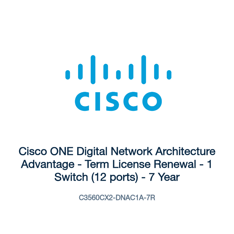 C3560CX2-DNAC1A-7R: Cisco ONE Digital Network Architecture Advantage