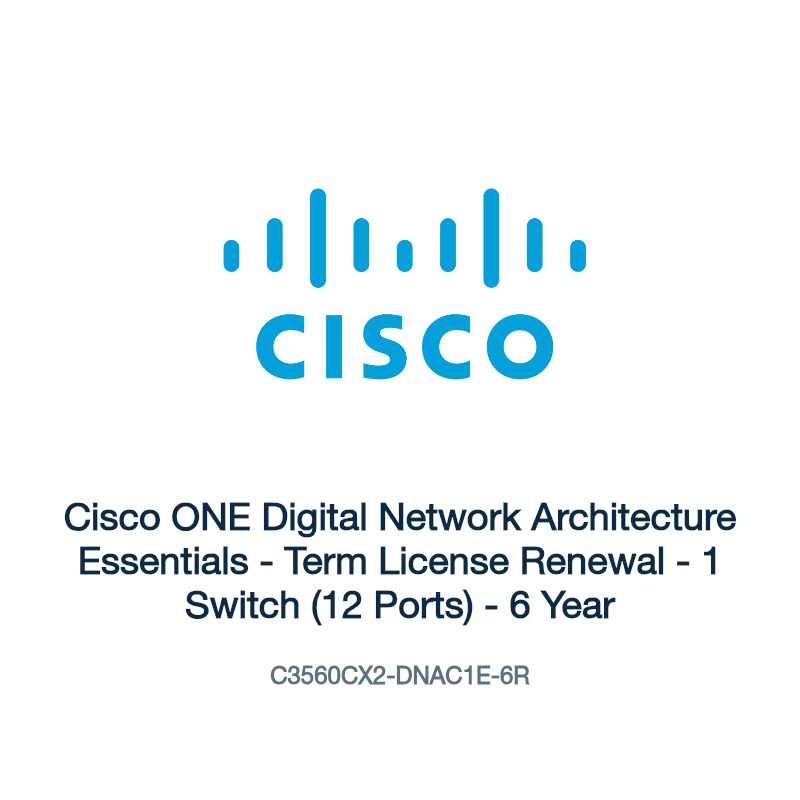 C3560CX2-DNAC1E-6R: Cisco ONE Digital Network Architecture Essentials