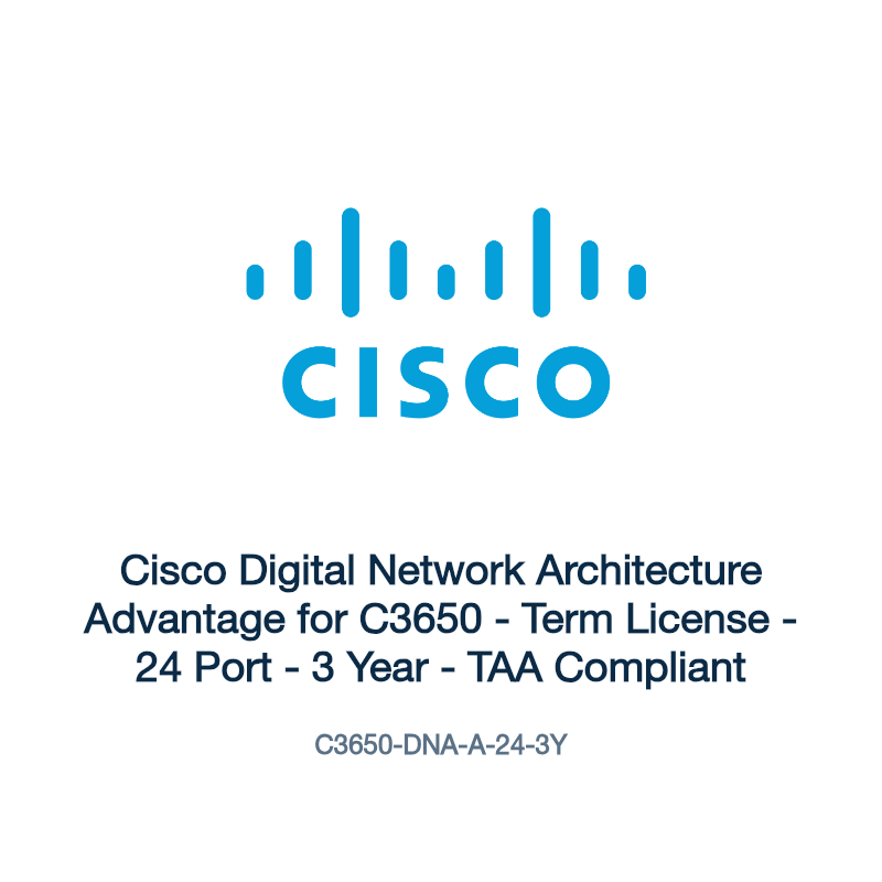 C3650-DNA-A-24-3Y: Cisco Digital Network Architecture Advantage for C3650