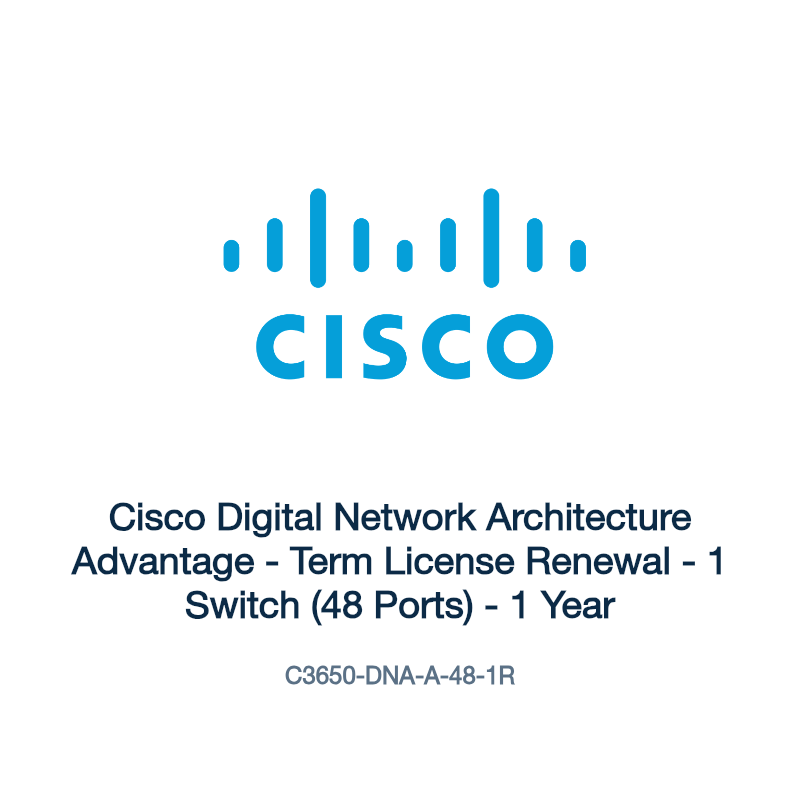 C3650-DNA-A-48-1R: Cisco Digital Network Architecture Advantage