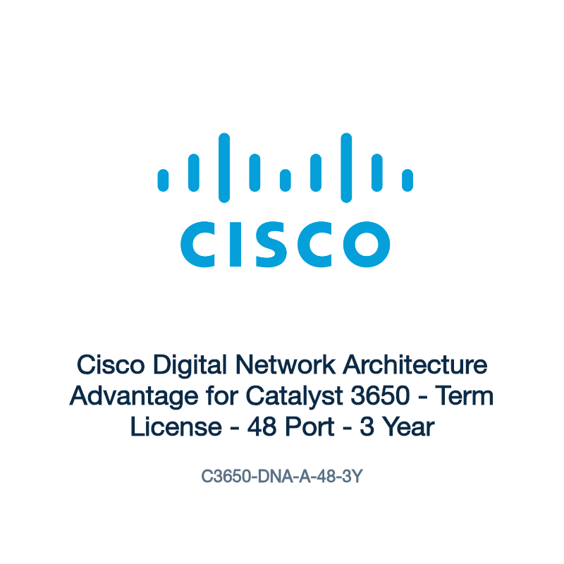 C3650-DNA-A-48-3Y: Cisco Digital Network Architecture Advantage for Catalyst 3650