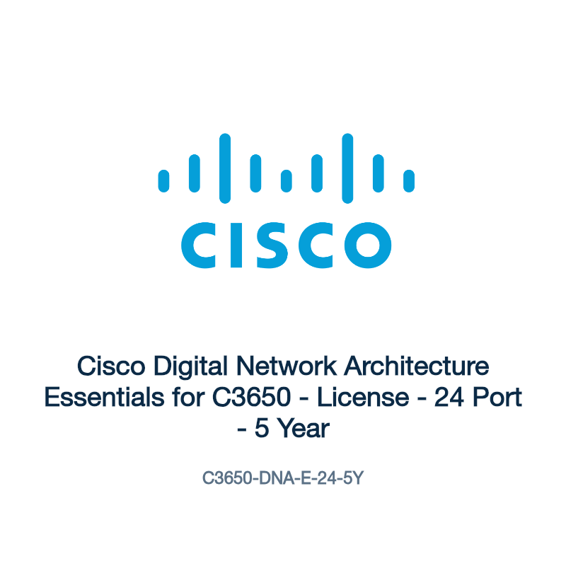 C3650-DNA-E-24-5Y: Cisco Digital Network Architecture Essentials for C3650