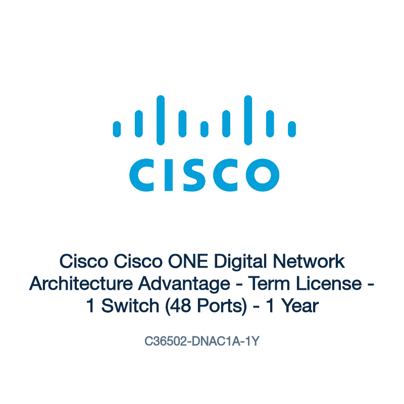 C36502-DNAC1A-1Y: Cisco Cisco ONE Digital Network Architecture Advantage