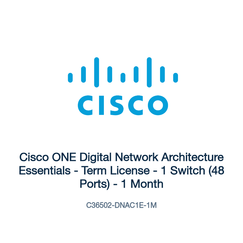 C36502-DNAC1E-1M: Cisco ONE Digital Network Architecture Essentials