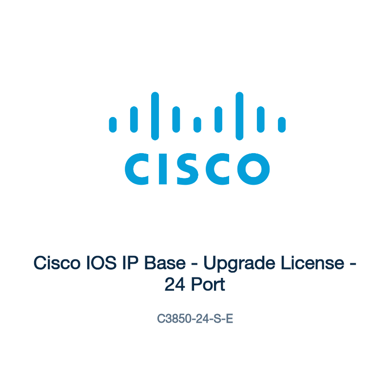 C3850-24-S-E: Cisco IOS IP Base
