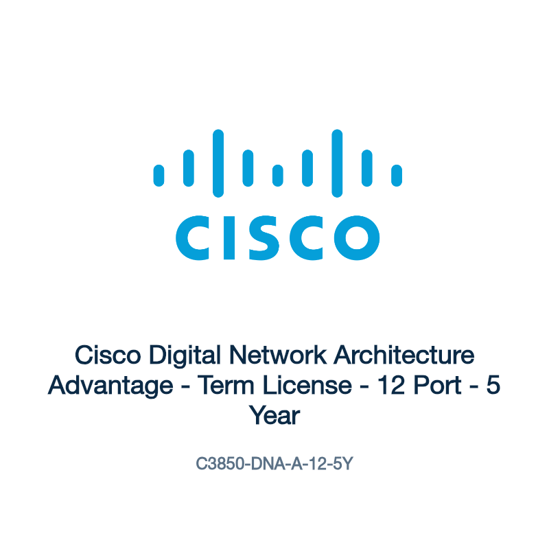 C3850-DNA-A-12-5Y: Cisco Digital Network Architecture Advantage