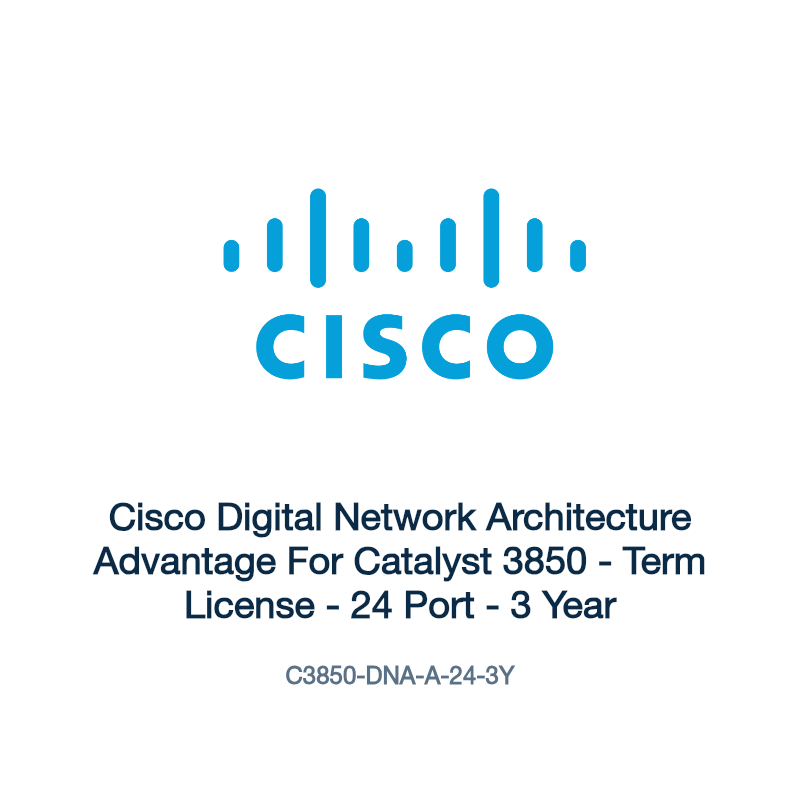 C3850-DNA-A-24-3Y: Cisco Digital Network Architecture Advantage For Catalyst 3850