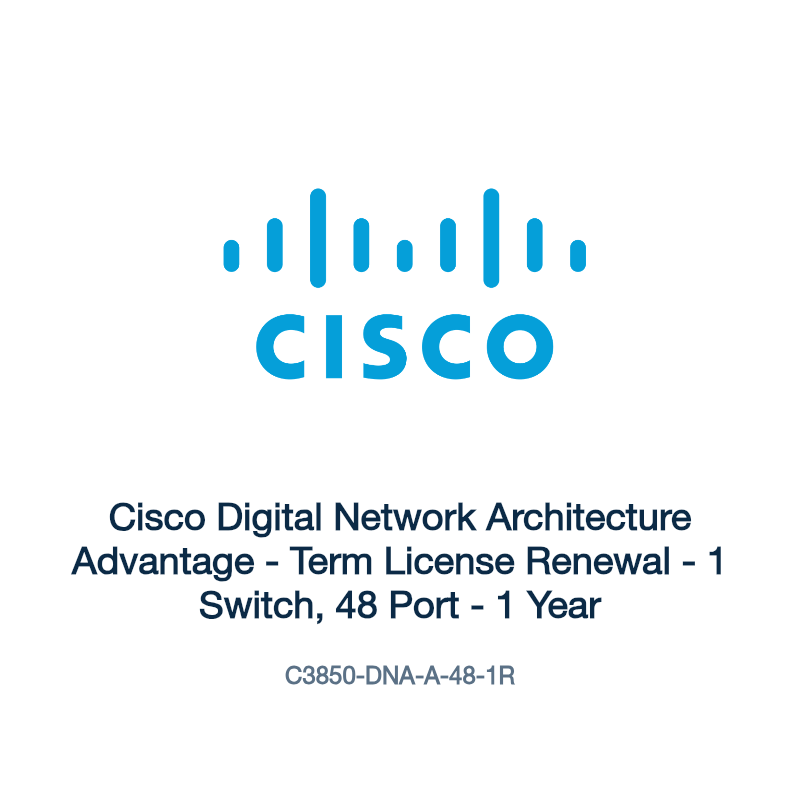 C3850-DNA-A-48-1R: Cisco Digital Network Architecture Advantage