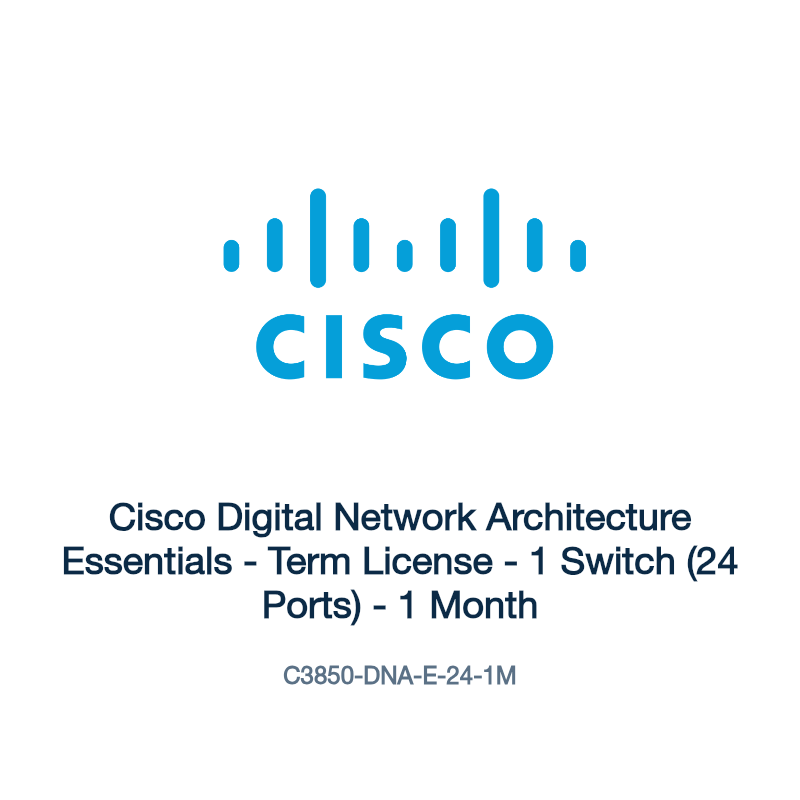C3850-DNA-E-24-1M: Cisco Digital Network Architecture Essentials