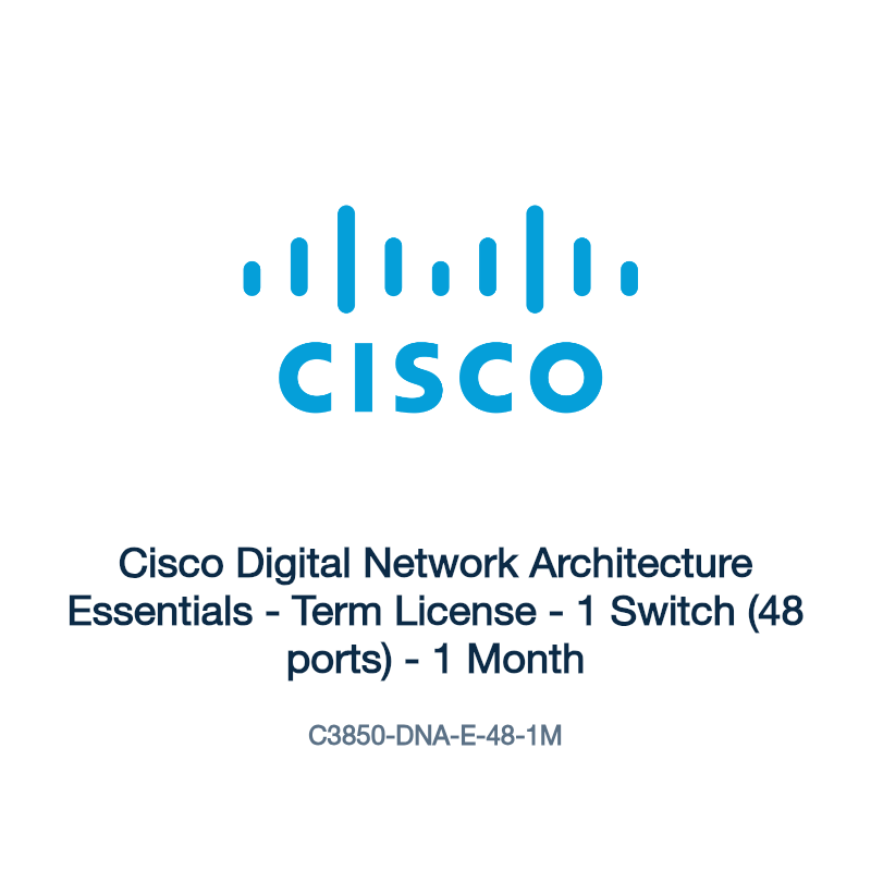 C3850-DNA-E-48-1M: Cisco Digital Network Architecture Essentials