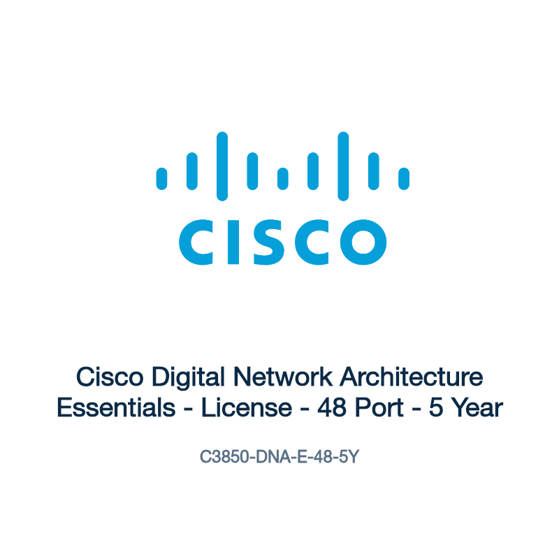C3850-DNA-E-48-5Y: Cisco Digital Network Architecture Essentials