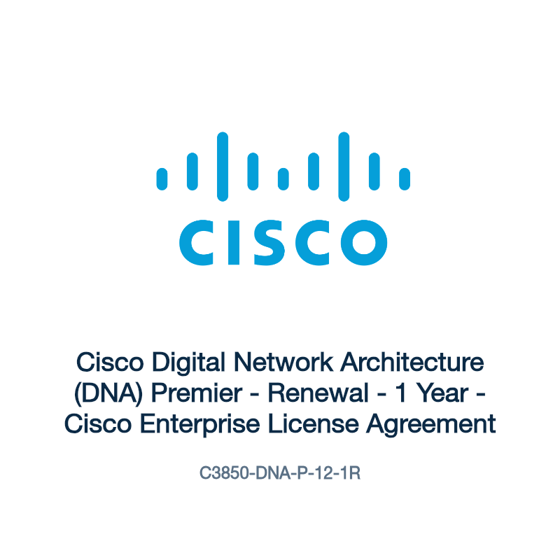 C3850-DNA-P-12-1R: Cisco Digital Network Architecture (DNA) Premier