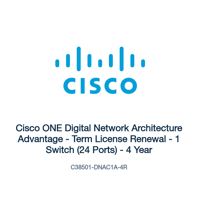 C38501-DNAC1A-4R: Cisco ONE Digital Network Architecture Advantage