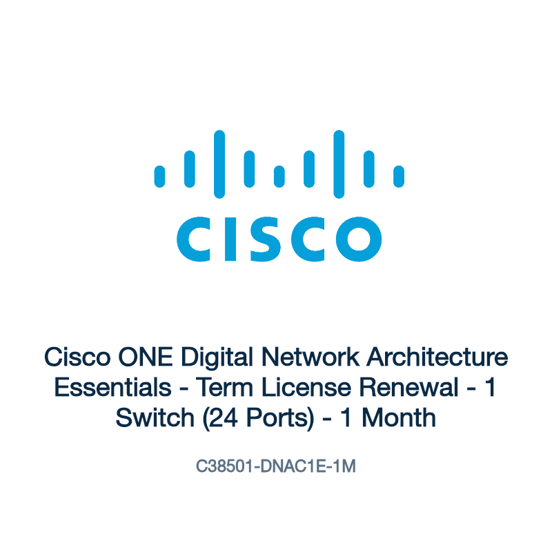 C38501-DNAC1E-1M: Cisco ONE Digital Network Architecture Essentials