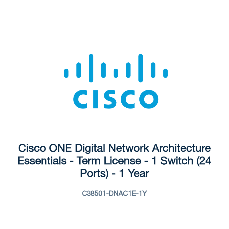 C38501-DNAC1E-1Y: Cisco ONE Digital Network Architecture Essentials