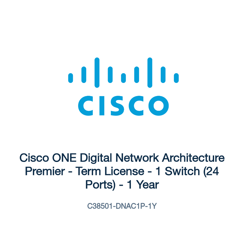 C38501-DNAC1P-1Y: Cisco ONE Digital Network Architecture Premier
