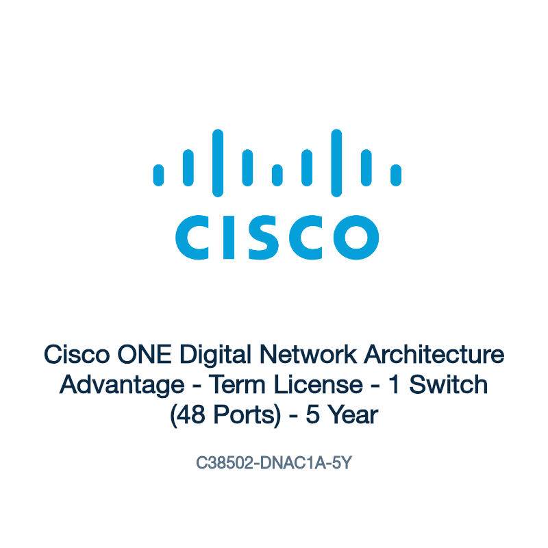 C38502-DNAC1A-5Y: Cisco ONE Digital Network Architecture Advantage