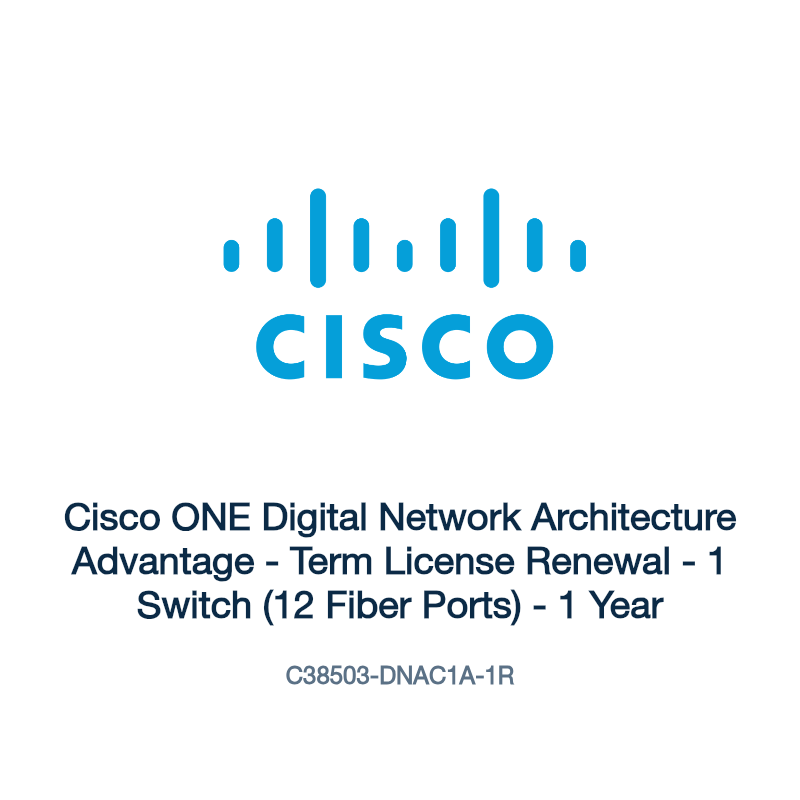 C38503-DNAC1A-1R: Cisco ONE Digital Network Architecture Advantage