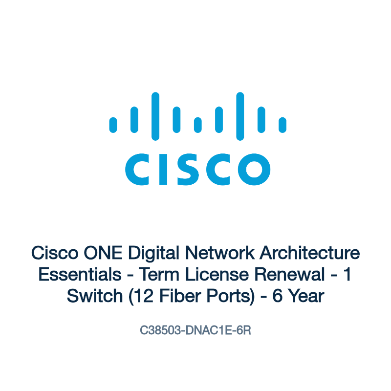 C38503-DNAC1E-6R: Cisco ONE Digital Network Architecture Essentials