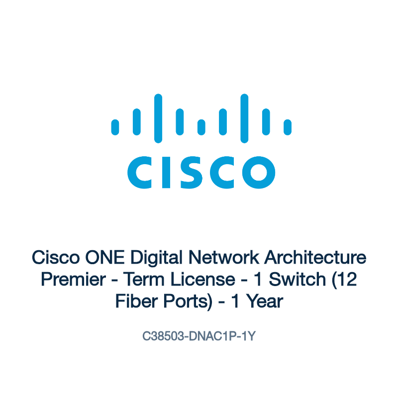 C38503-DNAC1P-1Y: Cisco ONE Digital Network Architecture Premier