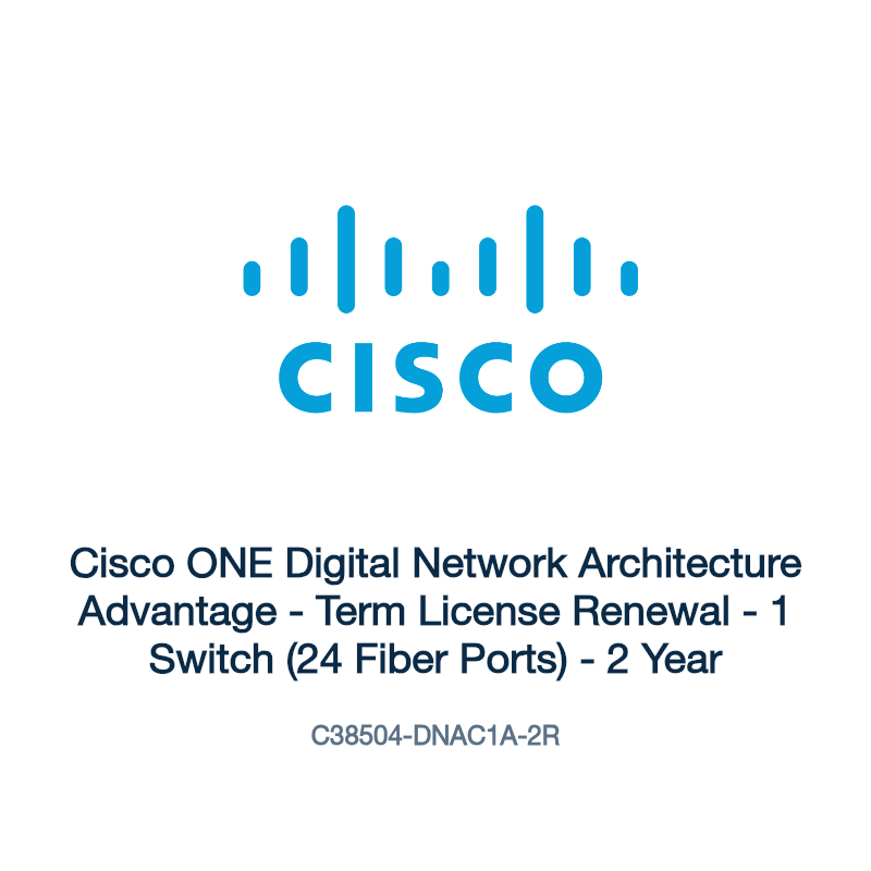C38504-DNAC1A-2R: Cisco ONE Digital Network Architecture Advantage