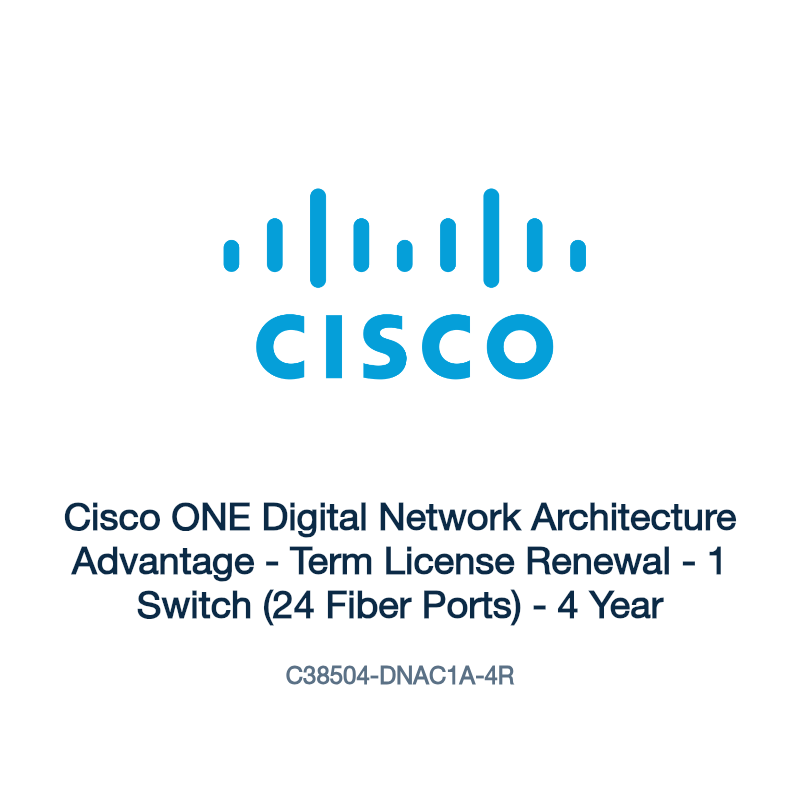 C38504-DNAC1A-4R: Cisco ONE Digital Network Architecture Advantage