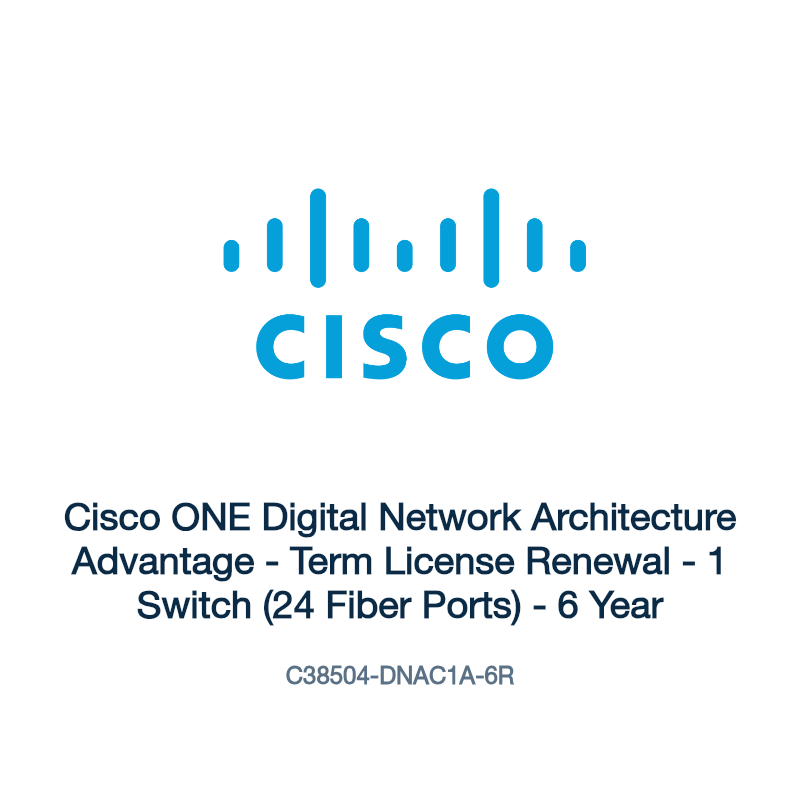 C38504-DNAC1A-6R: Cisco ONE Digital Network Architecture Advantage