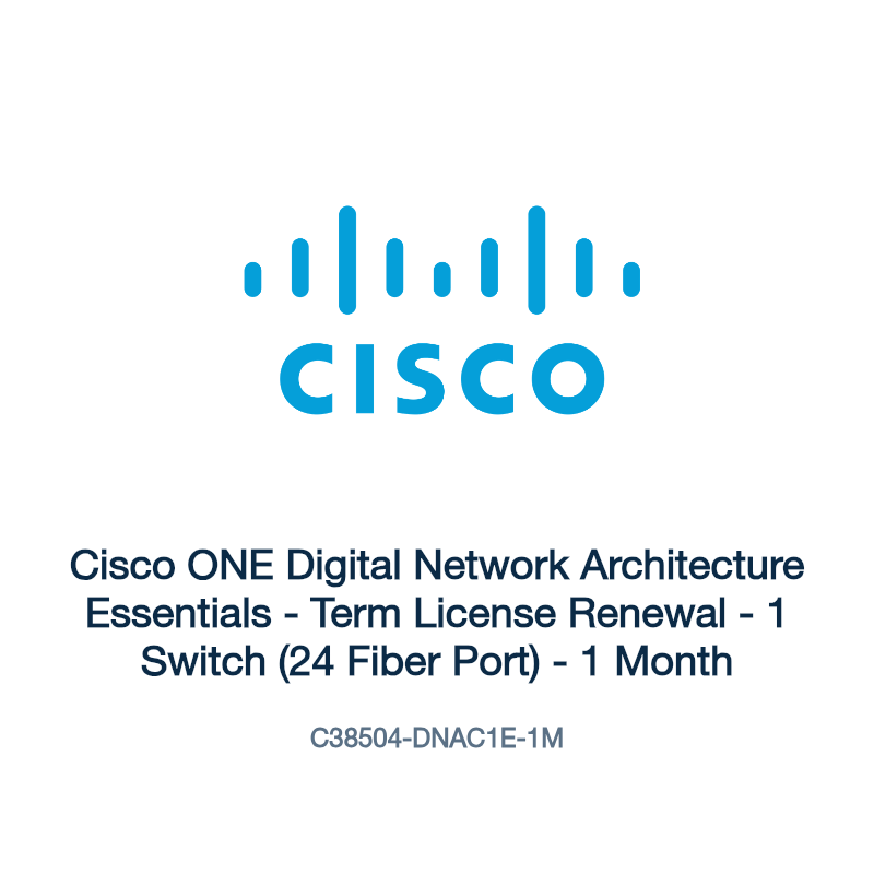 C38504-DNAC1E-1M: Cisco ONE Digital Network Architecture Essentials