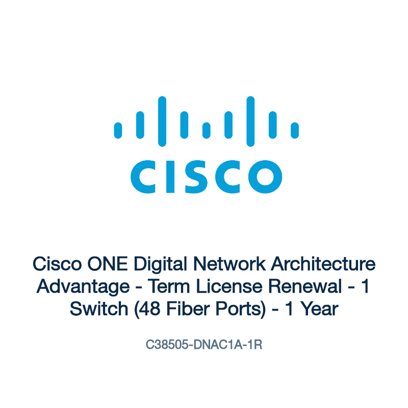 C38505-DNAC1A-1R: Cisco ONE Digital Network Architecture Advantage