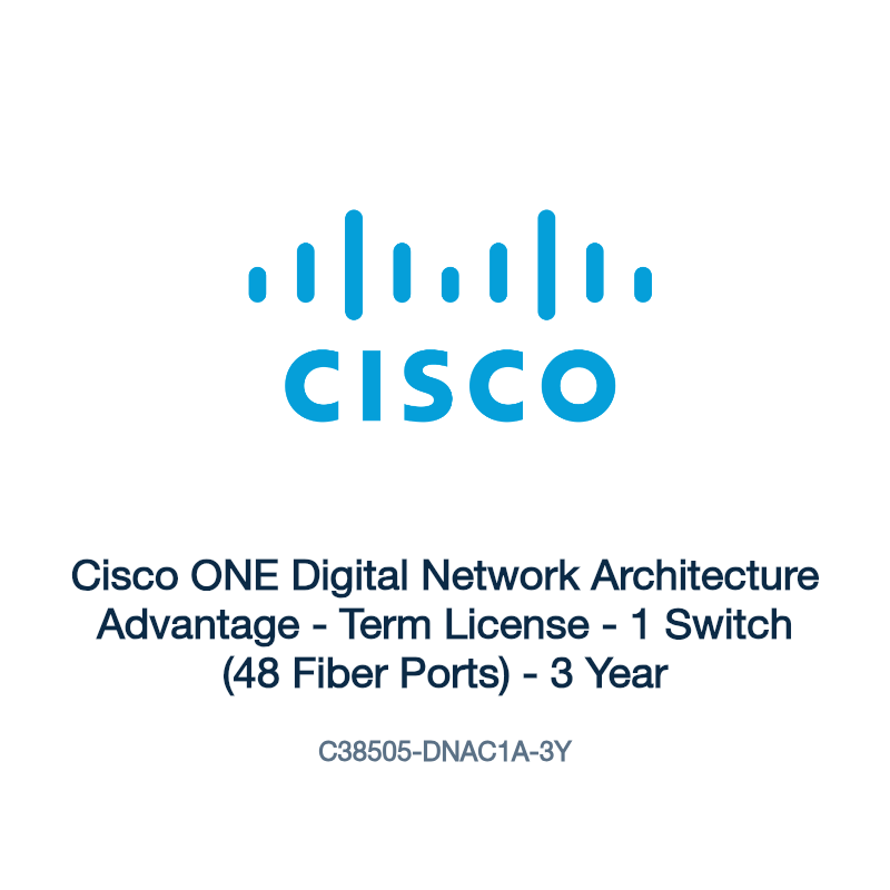 C38505-DNAC1A-3Y: Cisco ONE Digital Network Architecture Advantage
