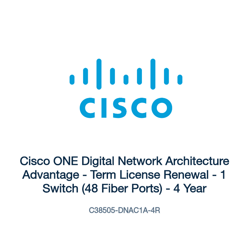 C38505-DNAC1A-4R: Cisco ONE Digital Network Architecture Advantage