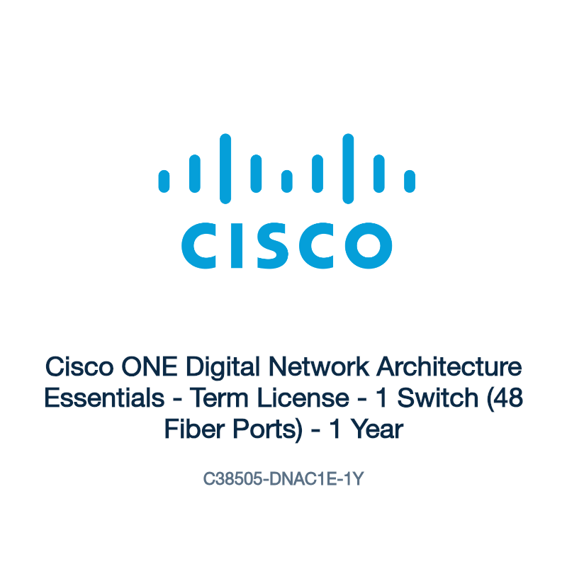 C38505-DNAC1E-1Y: Cisco ONE Digital Network Architecture Essentials