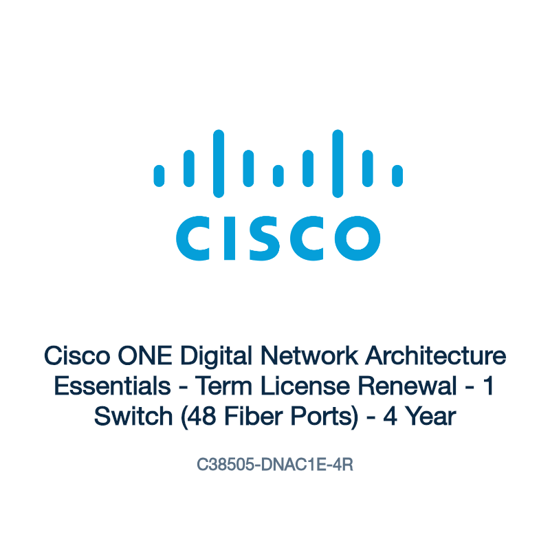 C38505-DNAC1E-4R: Cisco ONE Digital Network Architecture Essentials