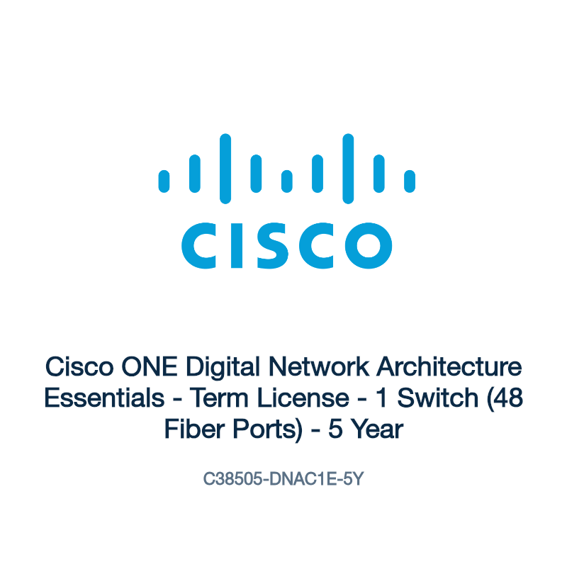 C38505-DNAC1E-5Y: Cisco ONE Digital Network Architecture Essentials
