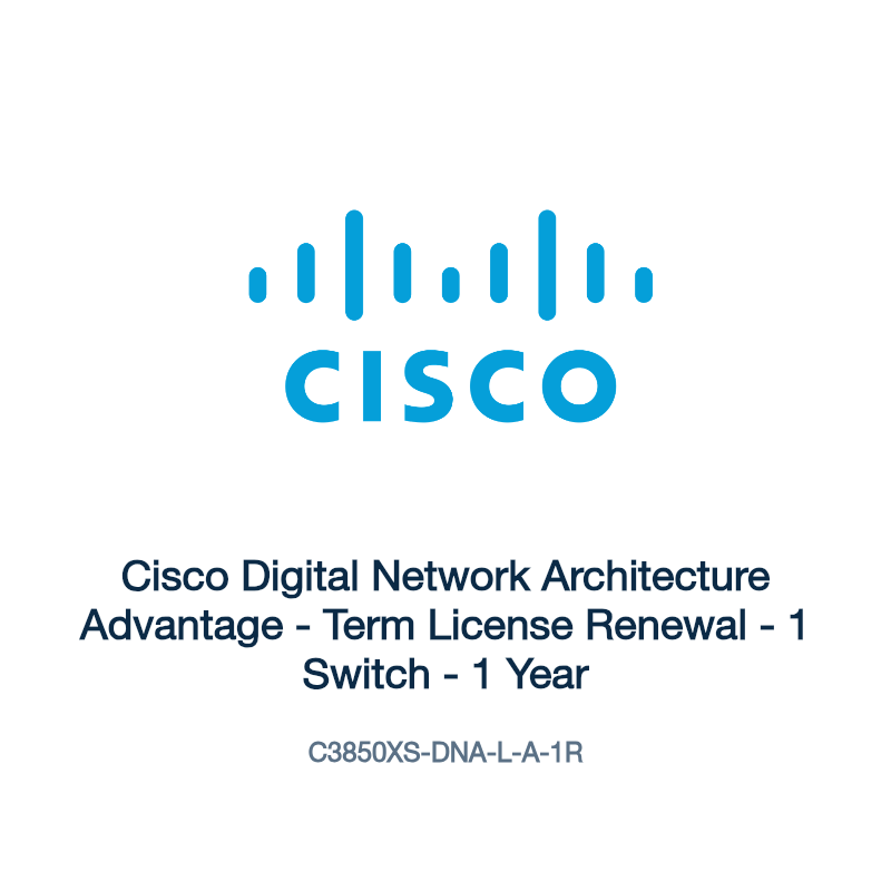 C3850XS-DNA-L-A-1R: Cisco Digital Network Architecture Advantage