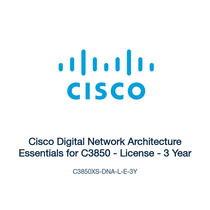 C3850XS-DNA-L-E-3Y: Cisco Digital Network Architecture Essentials for C3850