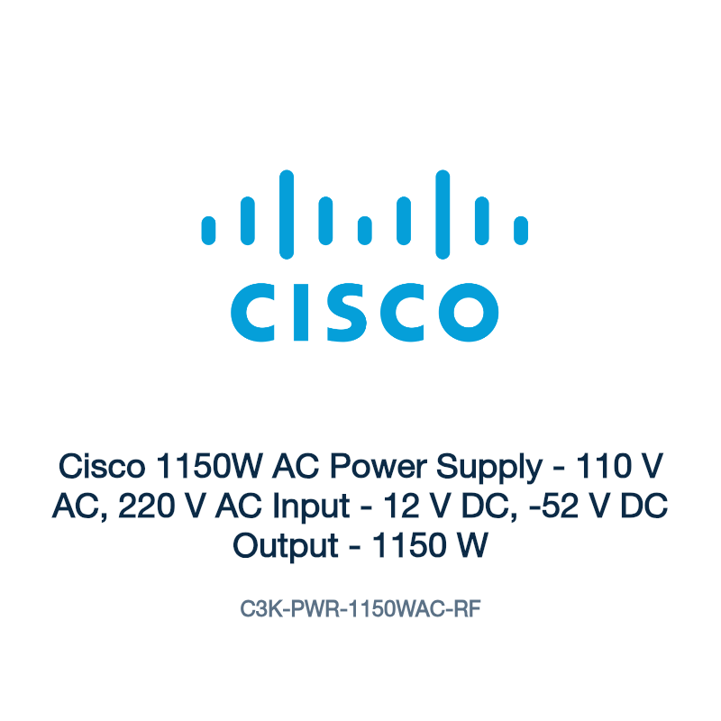 C3K-PWR-1150WAC-RF: Cisco 1150W AC Power Supply