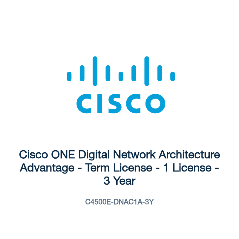 C4500E-DNAC1A-3Y: Cisco ONE Digital Network Architecture Advantage