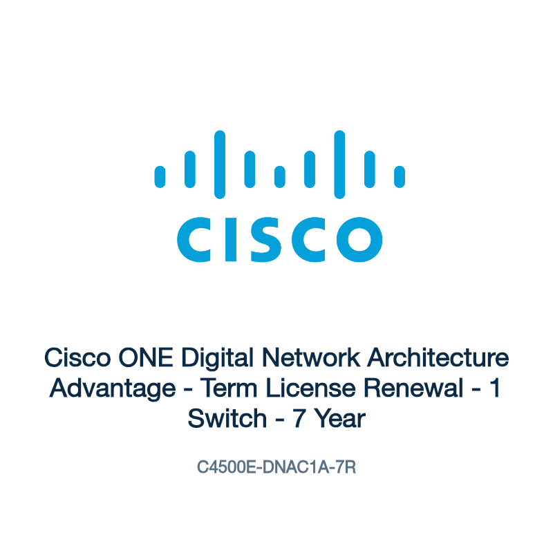 C4500E-DNAC1A-7R: Cisco ONE Digital Network Architecture Advantage