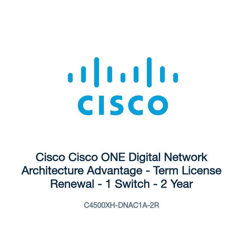 C4500XH-DNAC1A-2R: Cisco Cisco ONE Digital Network Architecture Advantage