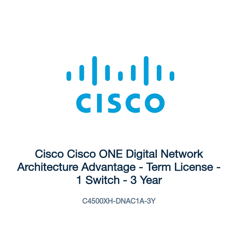 C4500XH-DNAC1A-3Y: Cisco Cisco ONE Digital Network Architecture Advantage