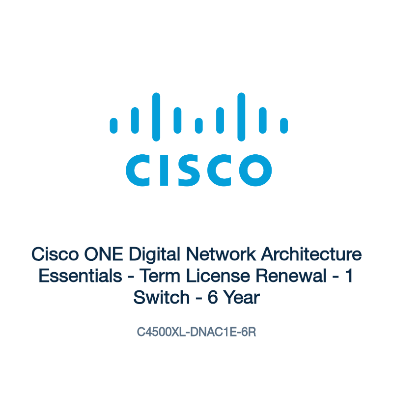 C4500XL-DNAC1E-6R: Cisco ONE Digital Network Architecture Essentials