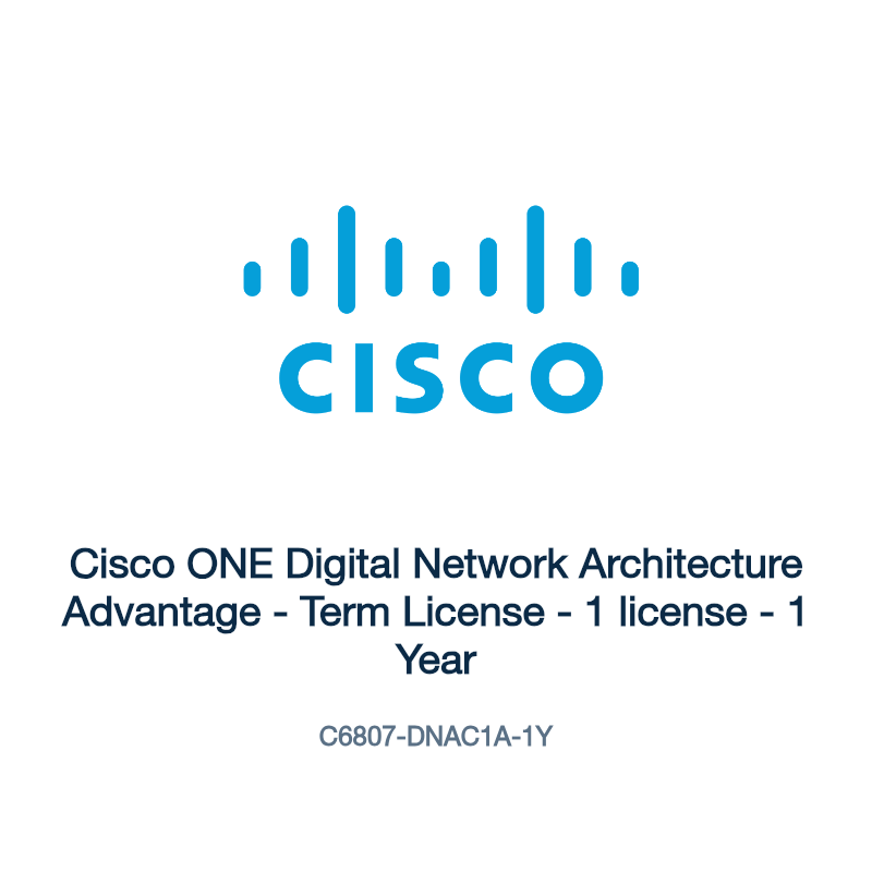 C6807-DNAC1A-1Y: Cisco ONE Digital Network Architecture Advantage