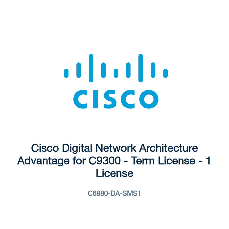 C6880-DA-SMS1: Cisco Digital Network Architecture Advantage for C9300