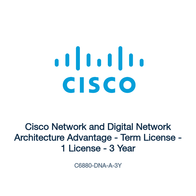 C6880-DNA-A-3Y: Cisco Network and Digital Network Architecture Advantage