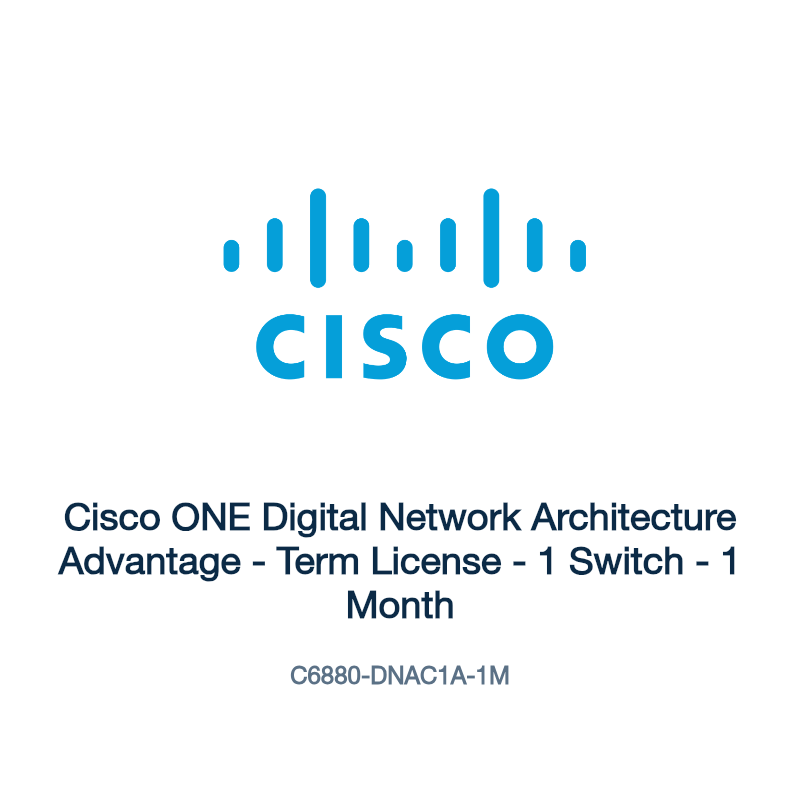 C6880-DNAC1A-1M: Cisco ONE Digital Network Architecture Advantage