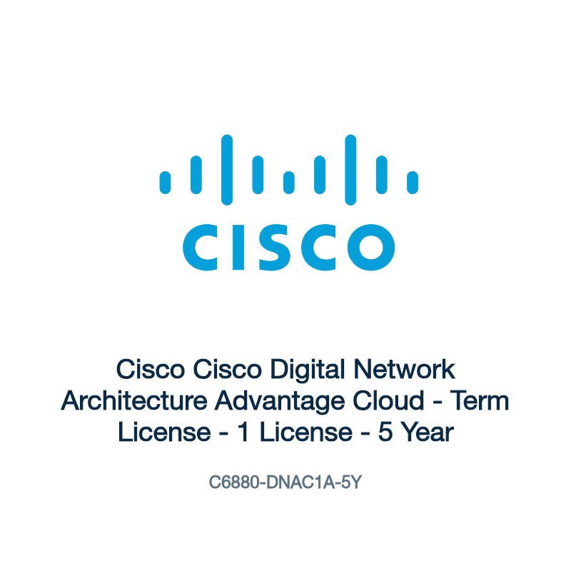 C6880-DNAC1A-5Y: Cisco Cisco Digital Network Architecture Advantage Cloud