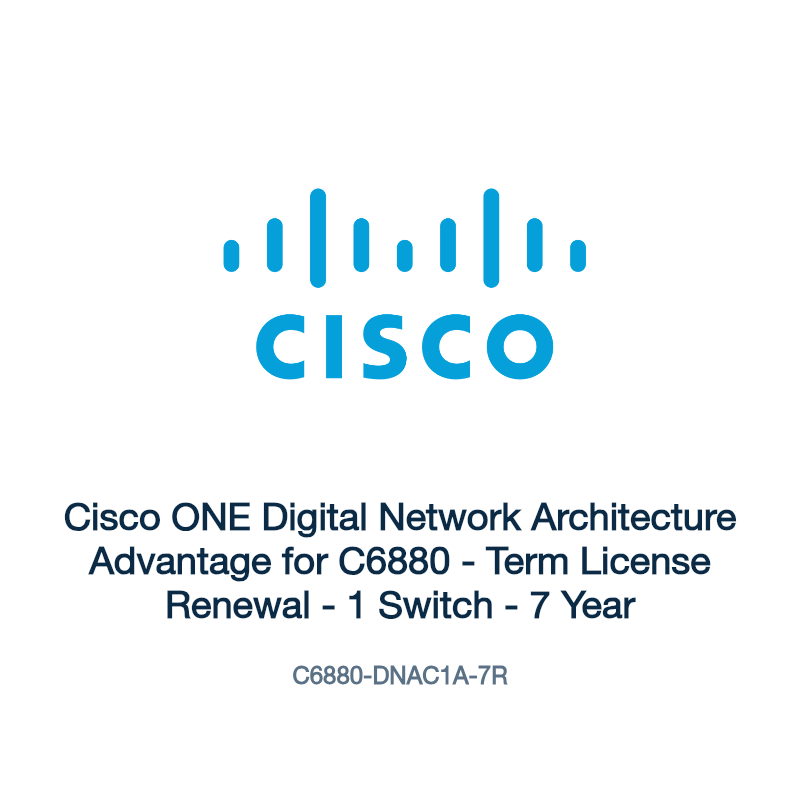 C6880-DNAC1A-7R: Cisco ONE Digital Network Architecture Advantage for C6880