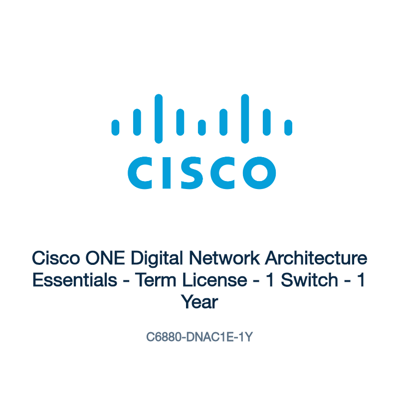 C6880-DNAC1E-1Y: Cisco ONE Digital Network Architecture Essentials