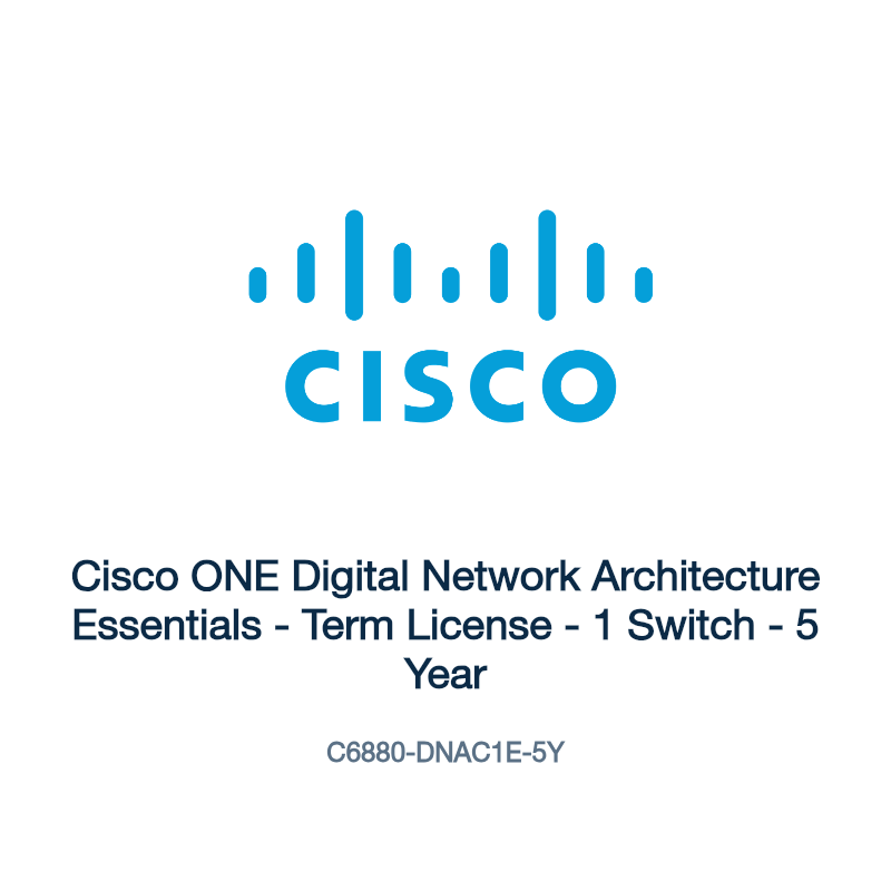 C6880-DNAC1E-5Y: Cisco ONE Digital Network Architecture Essentials